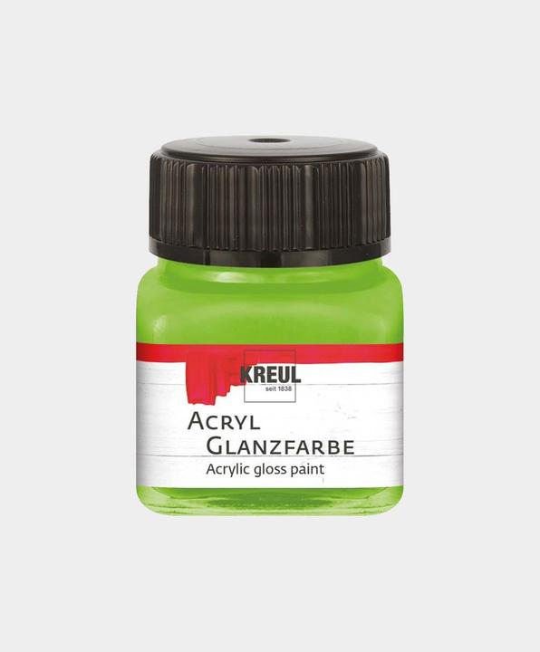 Actual product image Kreul Acrylic gloss paint, 20 ml (Lime green, 20 ml)