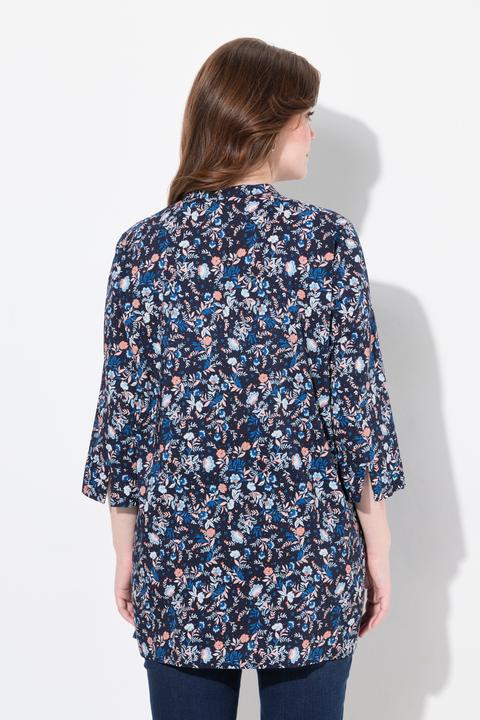 Immagine prodotto Ulla Popken Tunica con fantasia, scollo a V e maniche a 3/4 (42, 44)