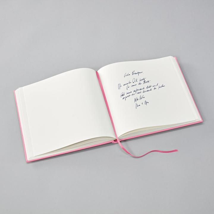 Actual product image Semikolon Guestbook Flamingo pink (25 x 23 cm)