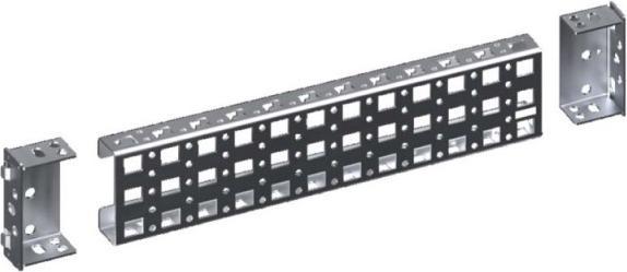 Actual product image Rittal Mounting chassis 23 x 64mm BT 400mm VX 8100740
