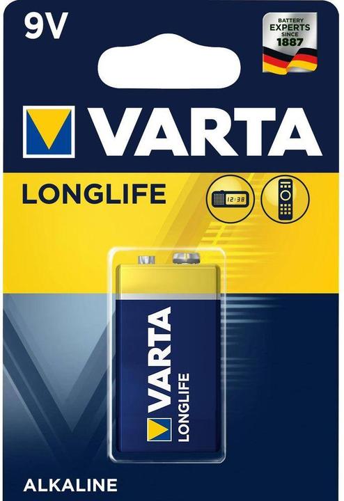 Produktbild Varta Longlife (1 Stk., 9V Block, 565 mAh)