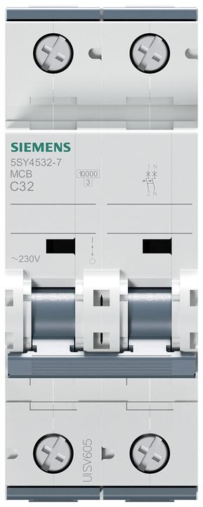 Produktbild Siemens MCB 1+N Pole Type C 10kA 32A 230V