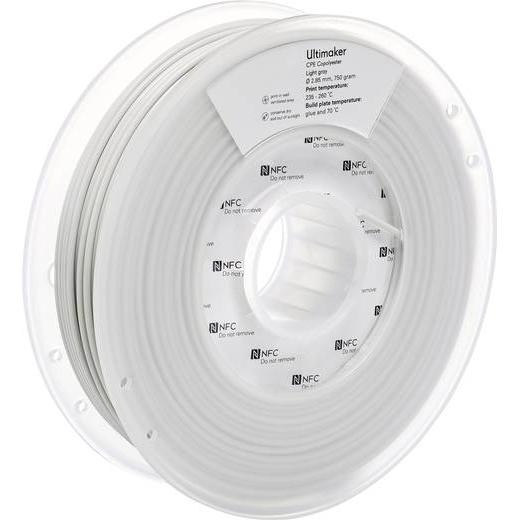 Ultimaker Cpe (CPE, 2.85 mm, 750 g, Grau), 3D Filament, Grau