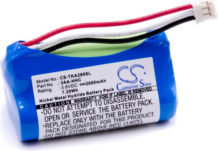 Actual product image XCell Battery replacement for TDK 3AA-HHC for loudspeakers Speaker (2000mAh, 3.6V, NiMH) (1 pcs., 2000 mAh)