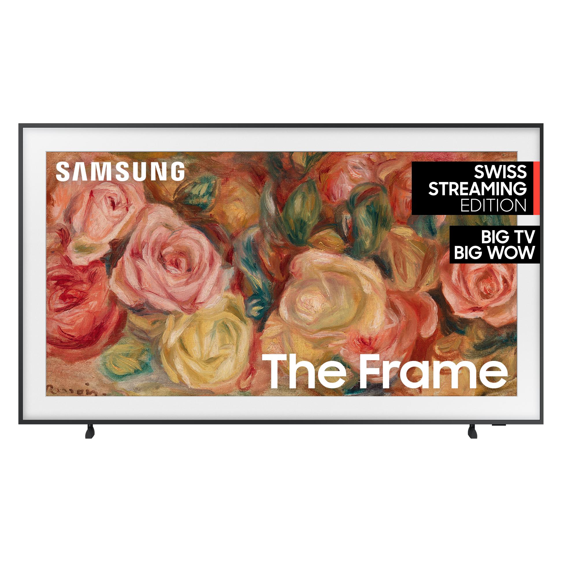 Samsung The Frame QE75LS03D (75", LS03D, QLED, 4K, 2024), TV, Schwarz