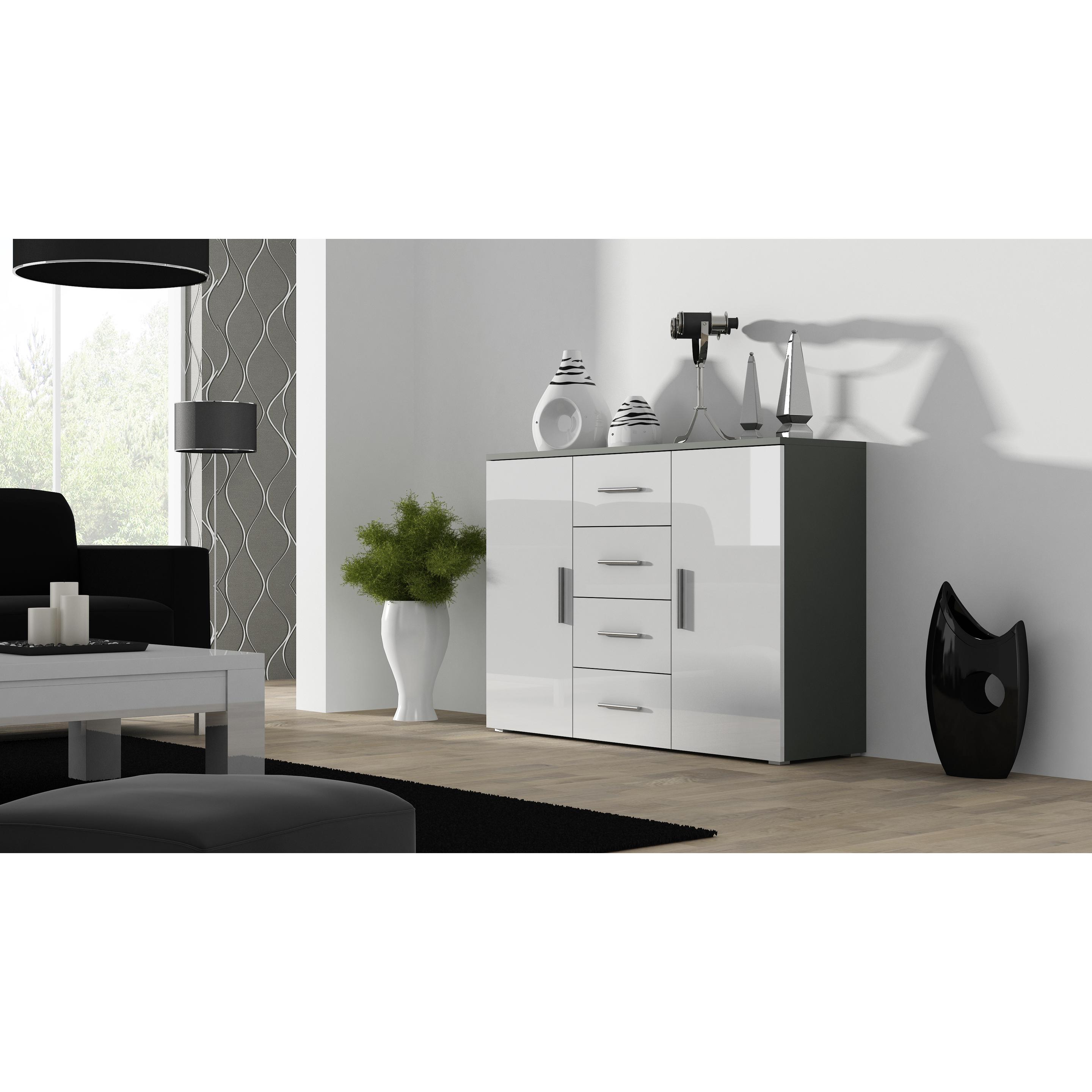 Cama, Kommode + Sideboard, UNI SZ/BI Wohnzimmer-Sideboard 2 Tür(en) (132 x 38 x 92 cm)
