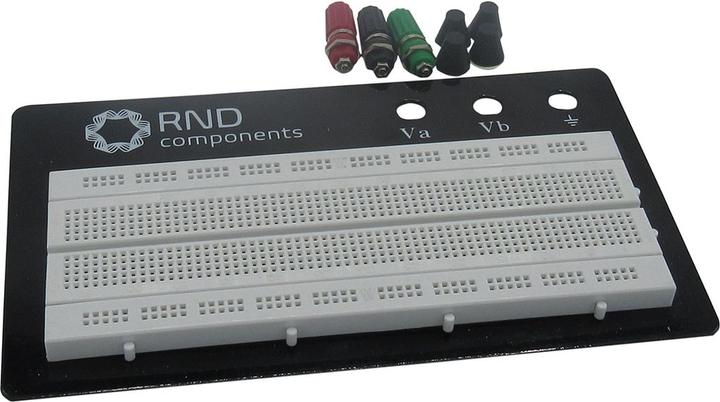 Actual product image RND Components Experiment plate, white, 840 connection points, 174x67mm