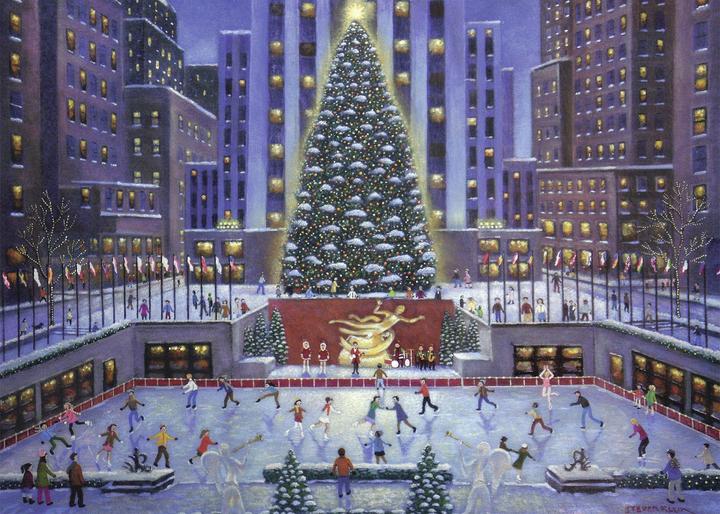Actual product image Ravensburger NYC Christmas puzzle game (e) landscape (1000 pieces)