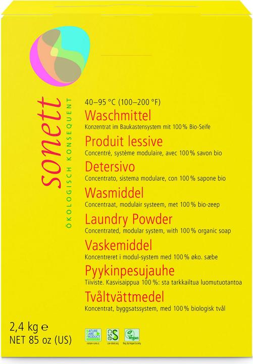 Sonett Détergent (53 Cycles de lavage, Poudre)