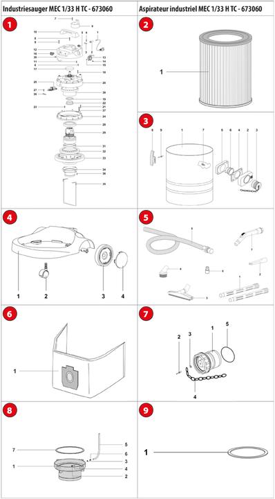 Immagine prodotto Proton Aspiratore industriale MEC 1/33 H TC (Aspirapolvere)