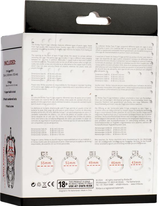Actual product image Rimba P-Cage Peniskäfig Transparent (L)
