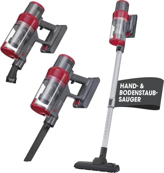 Produktbild CleanMaxx Akku-Hand- und Stielsauger 22.2 V Grau/Rot