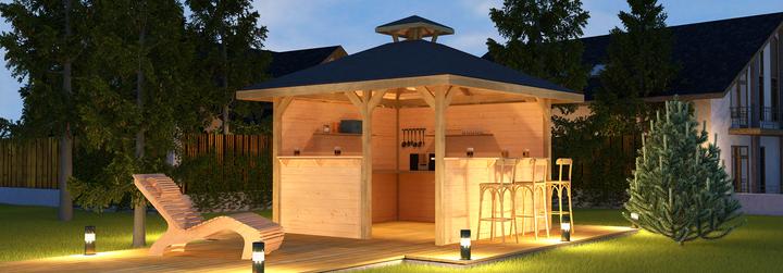 Produktbild Weka Holzbau Pavillon (380 cm, 380 cm)