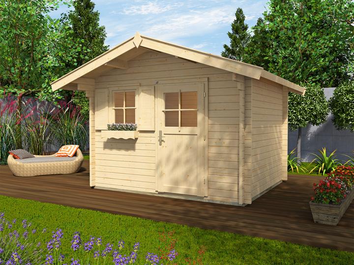 Actual product image Weka Holzbau Log cabin weka with floor 300 x 250 cm nature