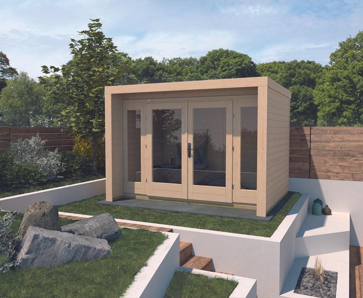 Produktbild Weka Holzbau Design 263 Gr. 2 inkl. Fussboden 295 x 235 cm