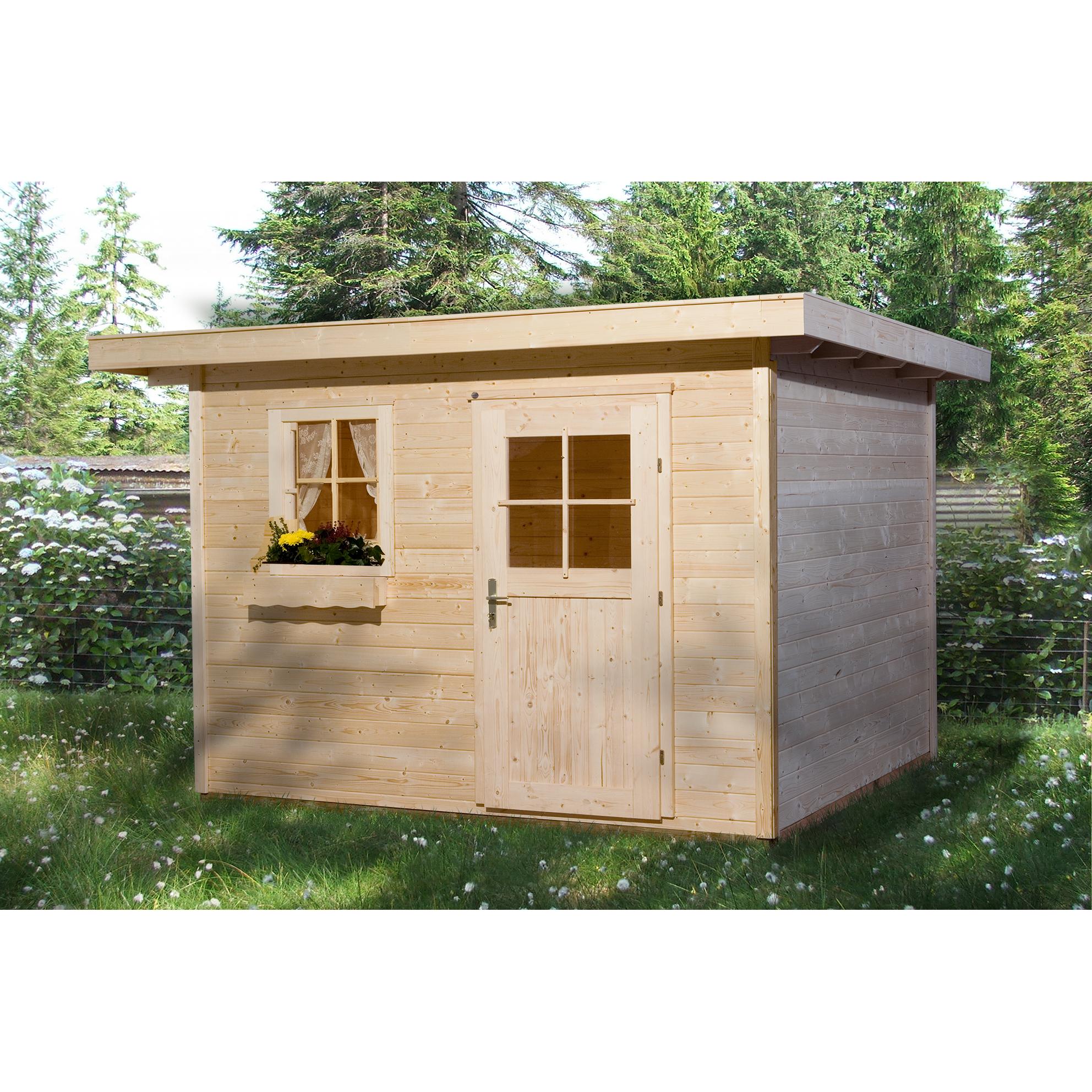 Weka Holzbau, Gartenhaus + Gartenschrank, 170 Gr.3 mit Fussboden 295 x 300 cm