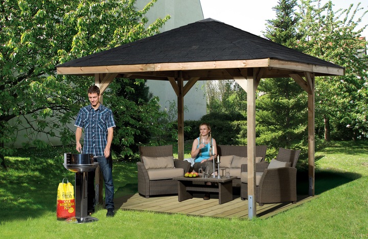 Produktbild Weka Holzbau Pavillon Paradies Gr. 2 (333 cm, 333 cm)