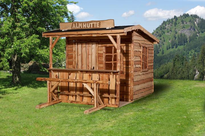 Produktbild Weka Holzbau Man Cave Rustikal mit individuellem Schriftzug