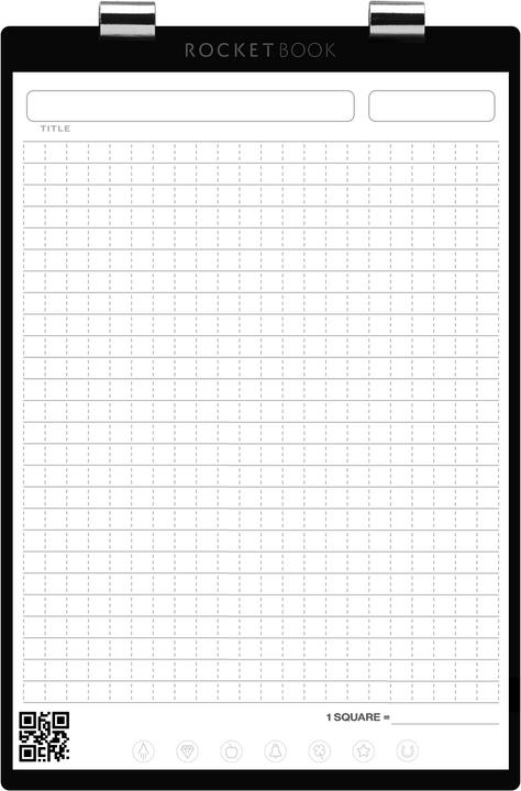Rocketbook Orbit (A4, Quadrillé, Non contraignant)