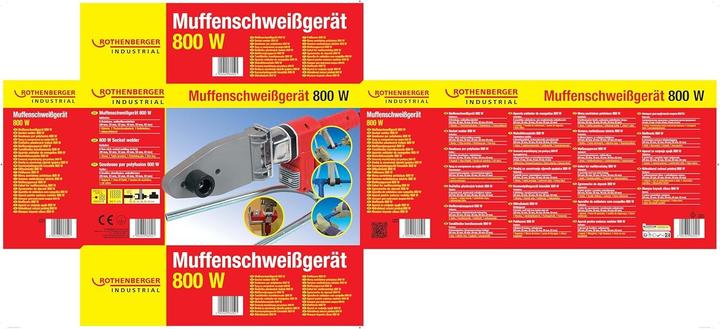 Produktbild Rothenberger Industrial Muffenschweissgerät CR-RJQ-63 800 W
