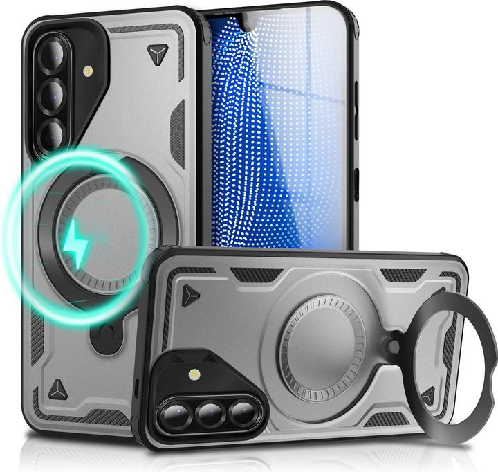 Actual product image Nalia Stormguard - Stabile Panzer Hülle mit MagSafe & 360-Grad Ringhalter - Military Cover (Samsung Galaxy A26)