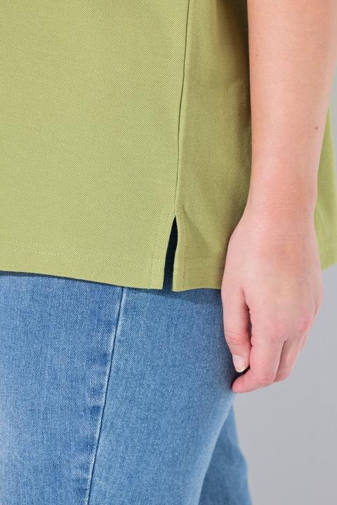 Immagine prodotto Ulla Popken poloshirt, oversize, colletto polo, manica corta, cotone biologico (50, 52)