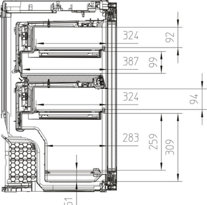 Image du produit Miele KWT 6422 i-1 Armoire à vin encastrableG 89cm 97L/30Flx0.75L integr.
