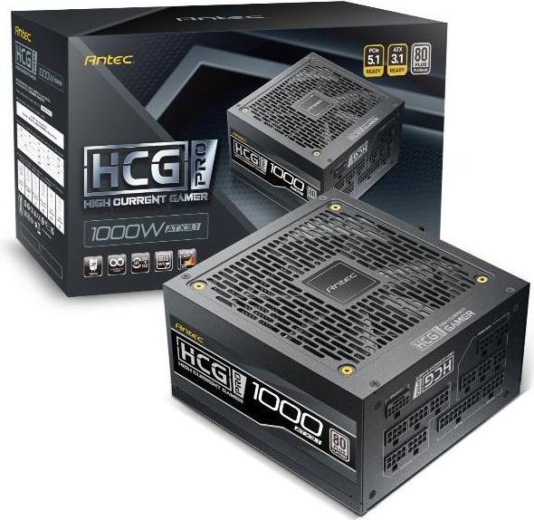 Produktbild Antec Netzteil HCG 1000 PRO P EC ATX3.1 Modular 80+ Platin retail (1000 W)