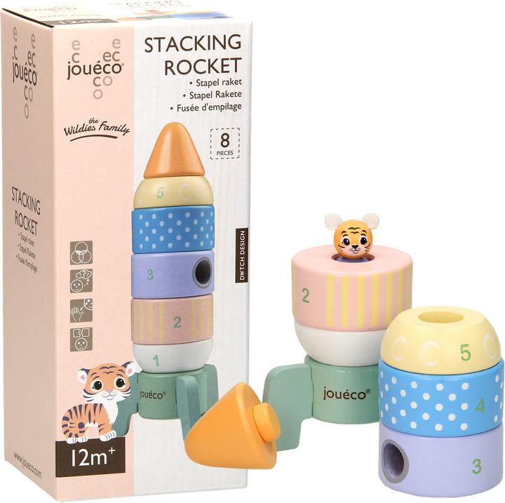 Actual product image Joeco Wood stacking rocket