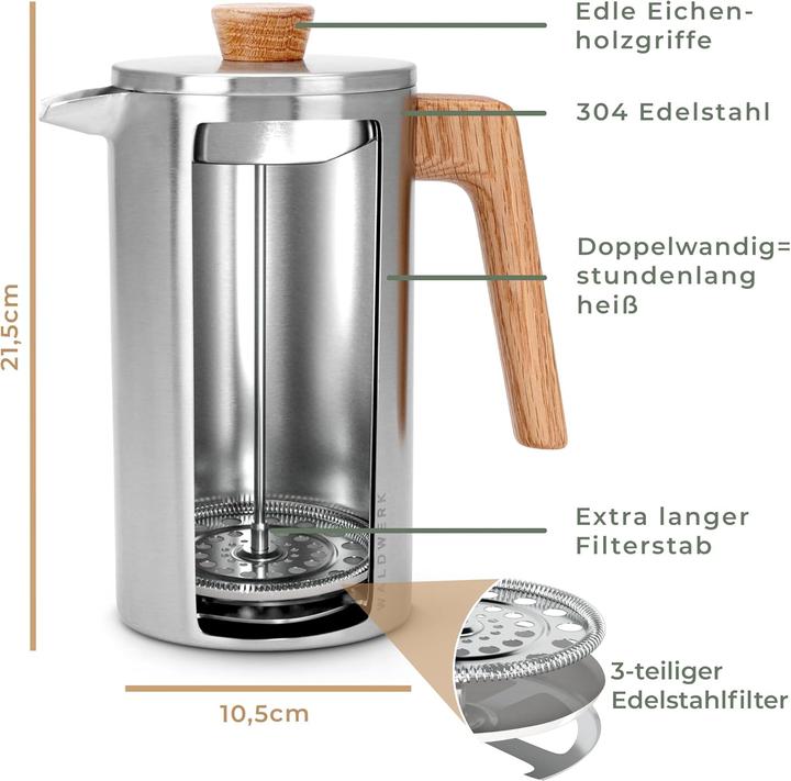 Image du produit French Press, 1 litre (1 l)