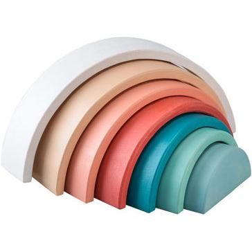 Hölzerner Regenbogen - Pastell