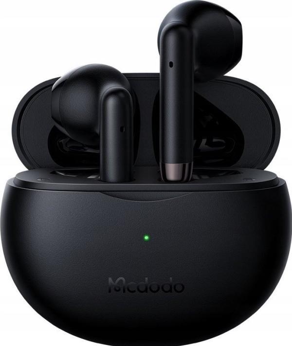 Immagine prodotto Mcdodo Cuffie wireless B01 con custodia di ricarica wireless - Nero (NC, 10 h, Senza fili)