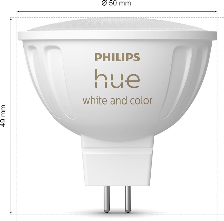 Produktbild Philips Hue White & Colour Ambiance (GU5.3, 6.30 W, 400 lm, 1 x, G)