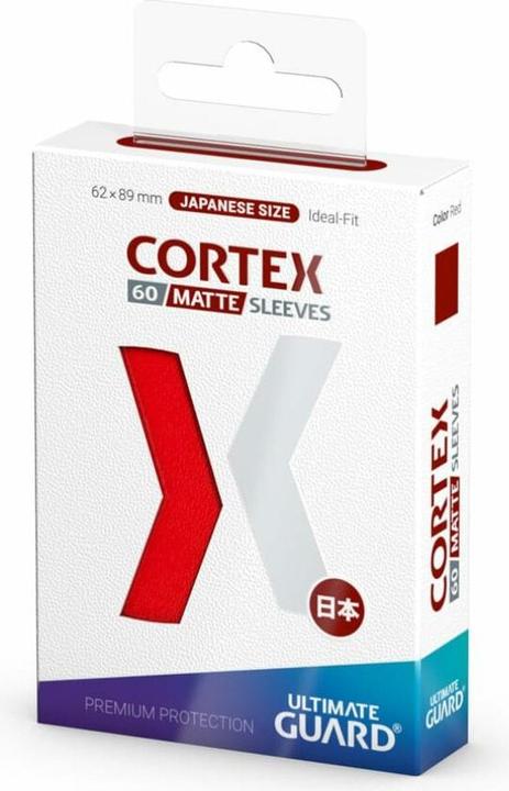 Produktbild Ultimate Guard 60 pochettes Cortex Sleeves format japonais Rouge Mat