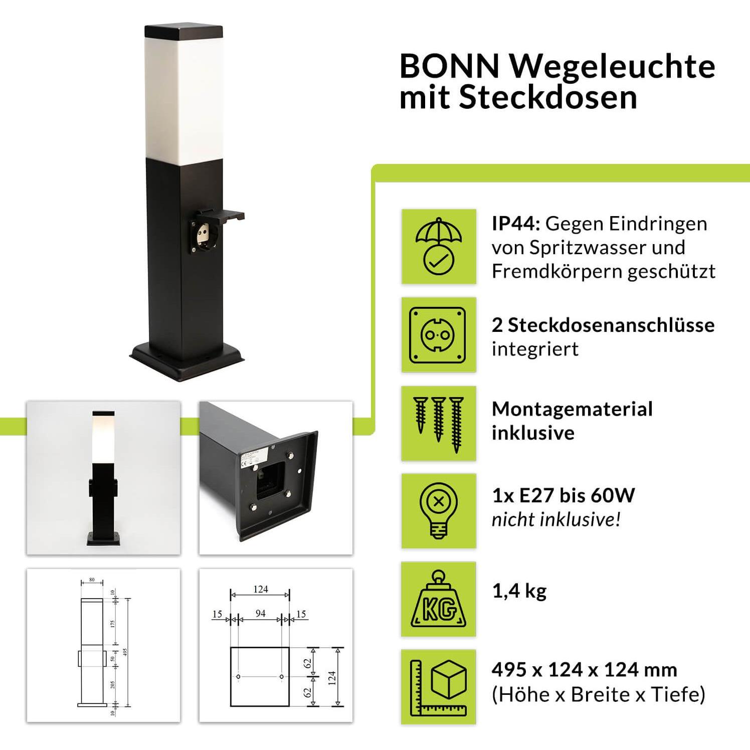 Thumbnail - Trio, Gartenbeleuchtung, Bonn (E27, IP44)
