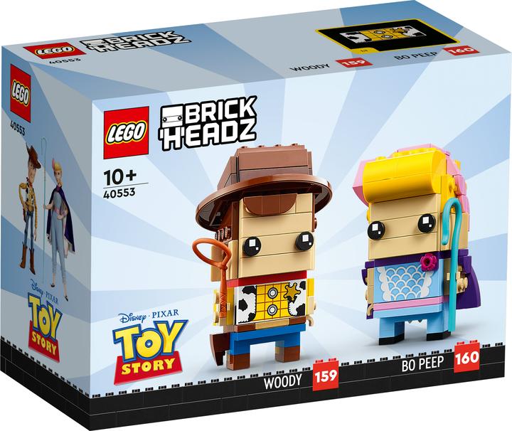Actual product image LEGO BrickHeadz - Woody and Porcelain Girl (40553, LEGO Disney, LEGO Rare Sets)