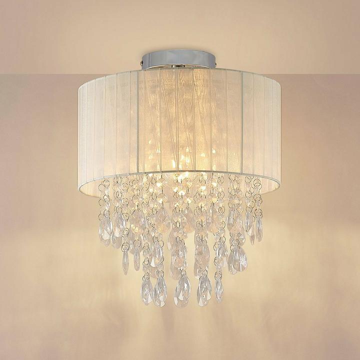 Actual product image Lindby Ewelina ceiling lamp with glass hanging (E27)
