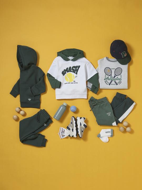Produktbild Vertbaudet Schlichtes Jungen Sport-Set: Sweatshirt & Hose mit Recycling-Polyester (140)