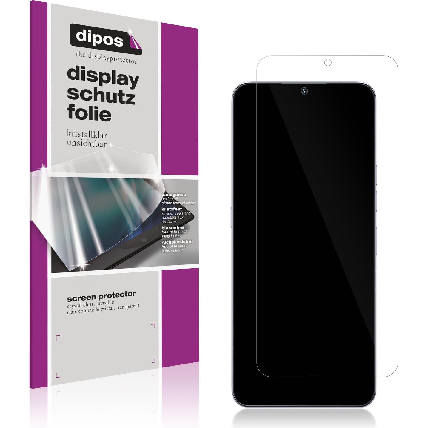 Dipos Displayschutzfolie Crystalclear (4 Stück, Umidigi A15c), Smartphone Schutzfolie, Transparent