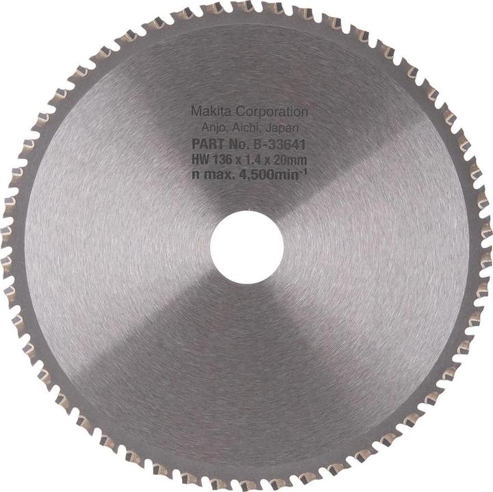 Image du produit Makita Lame de scie circulaire SPECIALIZED Ø 136x20x50Z