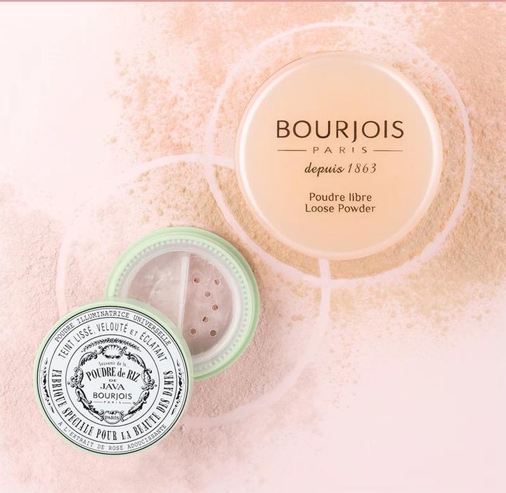 Actual product image Bourjois loose powder (01 peach)