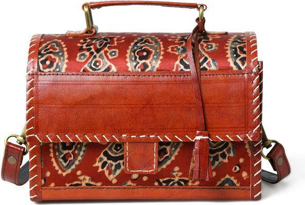 Immagine prodotto Only-Bags.Store Borsa a tracolla Ajrakh mistica marrone