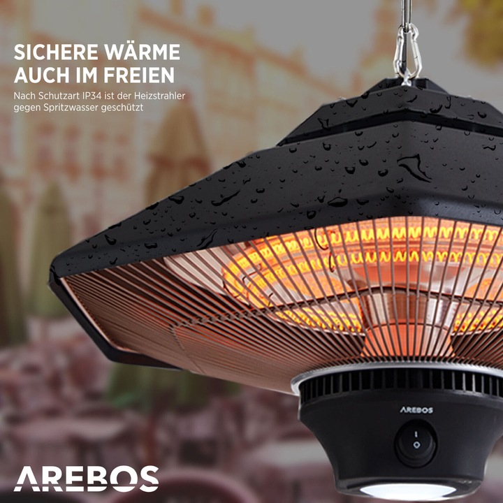 Actual product image Arebos Radiant ceiling heater (2000 W)