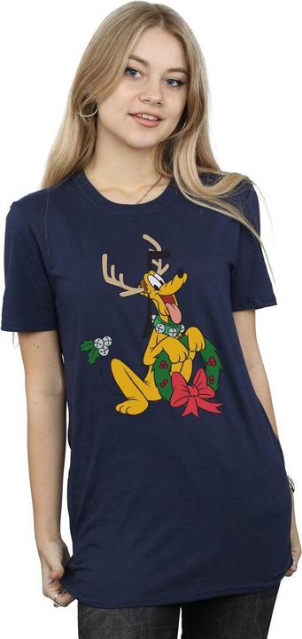 Immagine prodotto Disney Pluto Christmas Reindeer Maglietta Ampia Donna (XL)