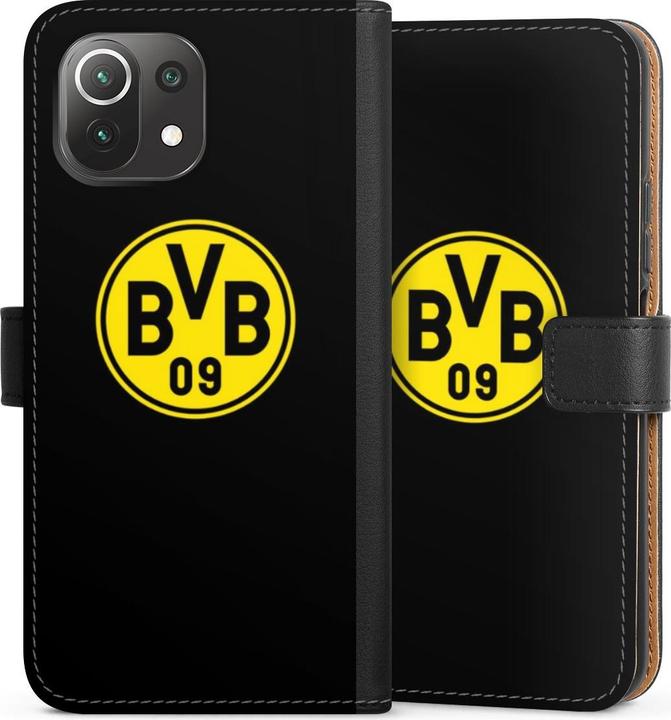 Produktbild DeinDesign Tasche für Xiaomi Mi 11 Lite Handy Flip Case Wallet Cover Handytasche Leder BVB Borussia Dortmund (Xiaomi Mi 11 Lite)
