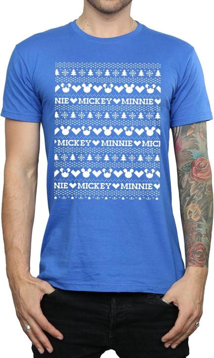 Produktbild Disney Mickey And Minnie Christmas Fair Isle TShirt (XL)