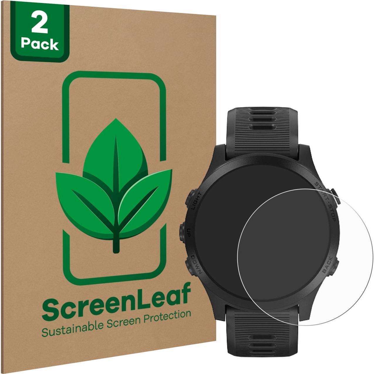 ScreenLeaf Schutzfolie nachhaltiger Displayschutz Displayschutzfolie Folie Klar Transparent, Smartwatch Schutzfolie, Tra...
