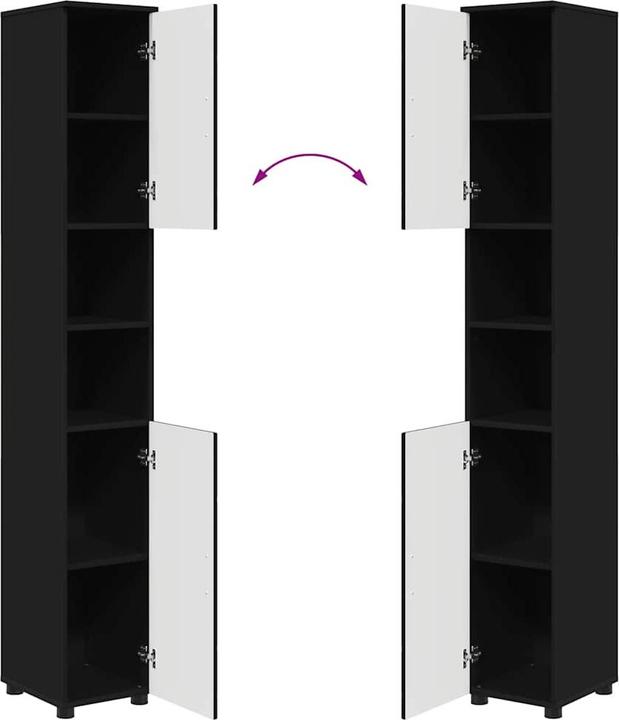 Actual product image vidaXL Badezimmer Schrank (35 x 30 x 192 cm)
