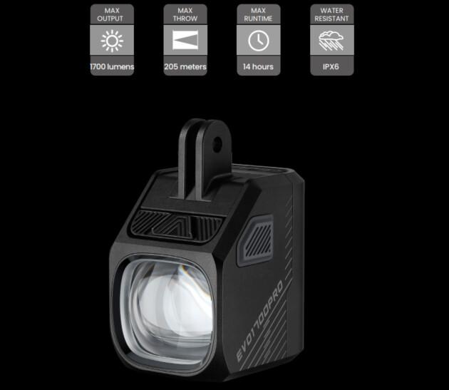 Actual product image Magicshine EVO 1700 PRO, Black (1700 lm)