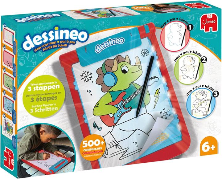 Actual product image Jumbo Dessineo Characters Step by Step Drawing Board